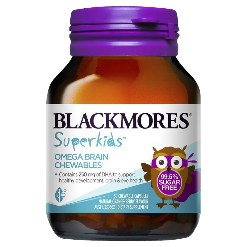 Blackmores 澳佳寶小超人果味魚油含DHA 可咀嚼膠囊 50顆