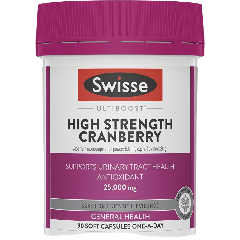 Swisse High Strength Cranberry 25000mg 90capsules 蔓越莓膠囊90顆 泌尿道健康