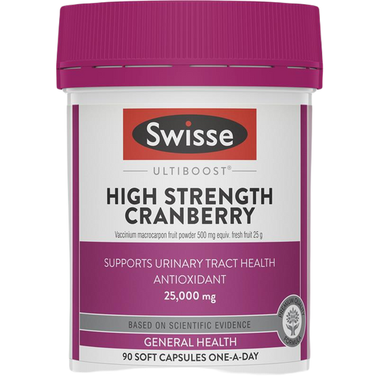 Swisse High Strength Cranberry 25000mg 90capsules 蔓越莓膠囊90顆 泌尿道健康