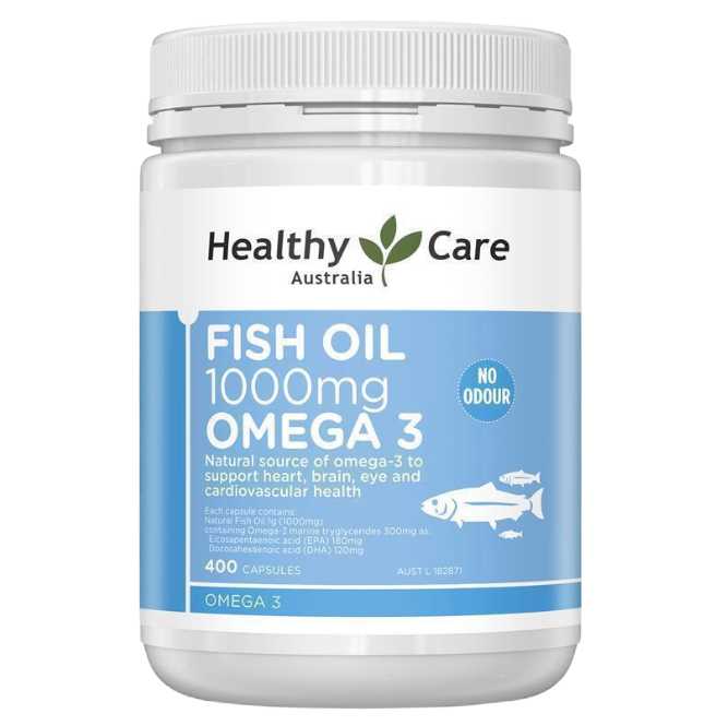 Healthy care Fish oil odourless 400 無腥味深海魚油400顆