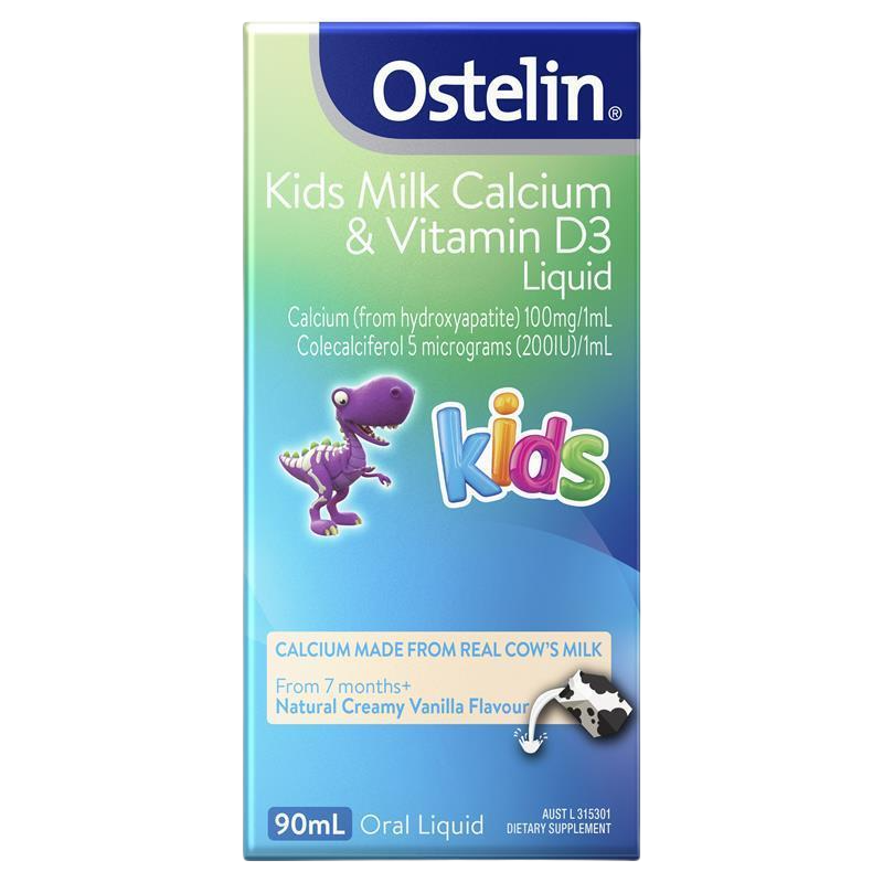 Ostelin Kids Milk Calcium & Vitamin D3 Liquid 90ml 乳鈣滴劑