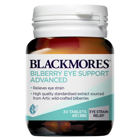 Blackmores bilberry eyestrain relief 30 tabs 藍莓護眼膠囊