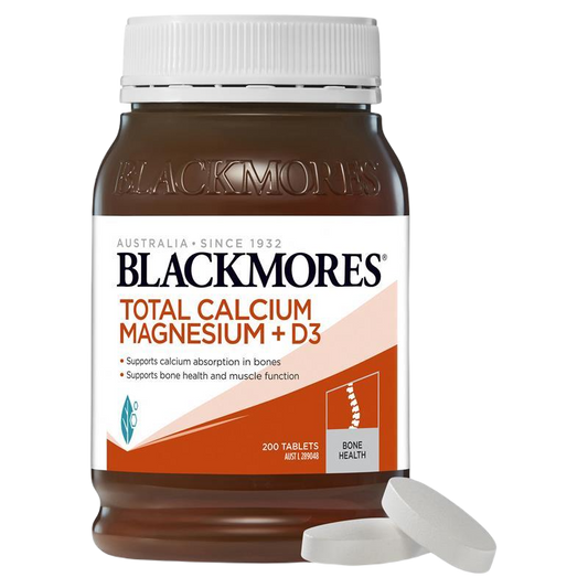 Blackmores Total Calcium Magnesium +D3 200caps 澳佳寶活性鈣鎂片 不抽筋